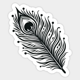 Peacock Feather Sticker